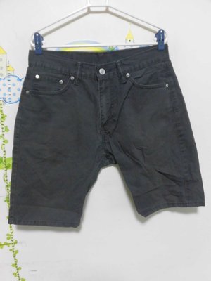 衣市藍~LEVI'S 505 牛仔短褲 (W30~黑~) (230709) (衣20)