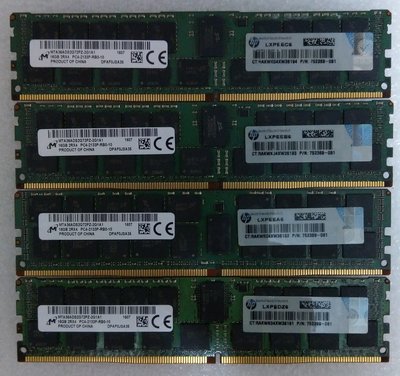HP原廠伺服器主機專用記憶體 16G DDR4 2133 ECC