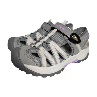 【固特異GOODYEAR】女款護趾磁扣運動涼鞋-灰紫GAWS42608 G58