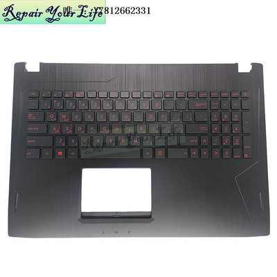 電腦零件華碩ASUS GL502VMZ GL502V GL502VM 筆記本鍵盤 FS 黑色C殼 背光筆電配件