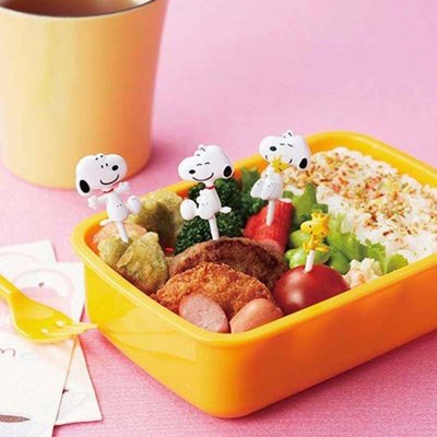 史努比造型食物叉 史努比 食物叉子 壽司叉 餐盒裝飾 食物叉 水果叉 點心叉子 餐具 出遊