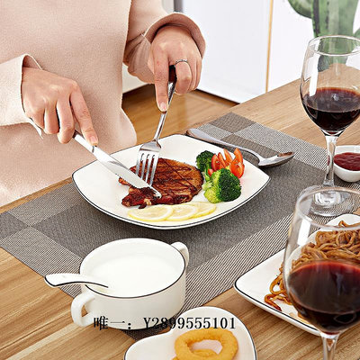 西餐餐具西餐刀叉盤子套裝西餐餐具套裝雙人牛排盤家用情侶高檔歐式小奢華刀叉套裝