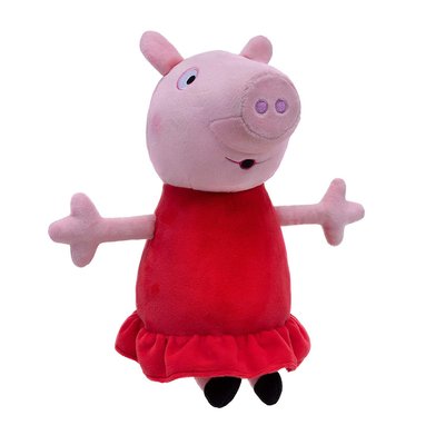 預購 來自英國粉紅豬小妹 Peppa Pig 佩佩豬可愛玩偶 絨毛玩具 晚安娃娃 聲響娃娃 30cm 生日禮