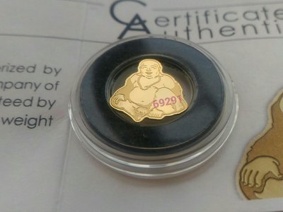 2017帕勞彌勒佛迷你純金金幣0.5公克~限量15000枚，黃金，純金，限量金幣，金~2017帕勞彌勒佛純金金幣1/2公克