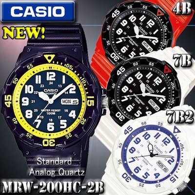 CASIO手錶運動風MRW-200HC  防水100米 CASIO公司貨MRW-200H
