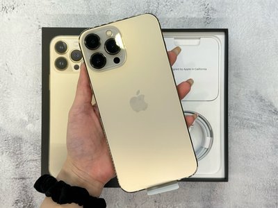 🌚 福利二手機 iPhone 13pro max 128G 金色 台灣貨 89%