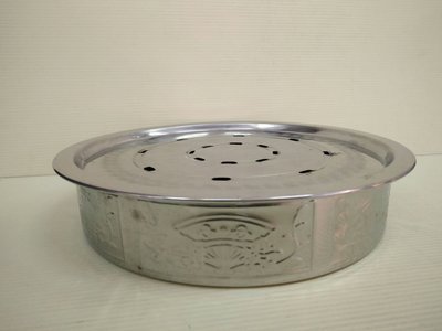 高級不鏽鋼小圓茶盤23.7cm*5.1cm