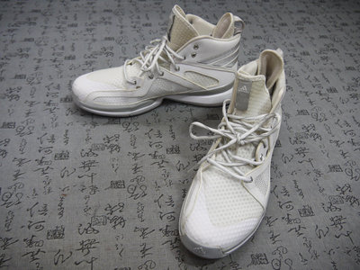 adidas 愛迪達 Adizero PG 高筒運動復古籃球鞋 白銀  (AQ8473) USA 12 EUR 47 JPN 30 CM