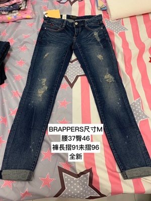 BRAPPERS 女款 新美腳 ROYAL系列 女用彈性直筒褲男友褲～M號