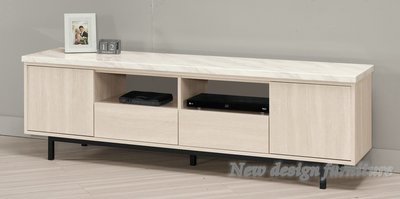 【N D Furniture】台南在地家具-木心板刷白木紋人造石面180cm電視櫃MC