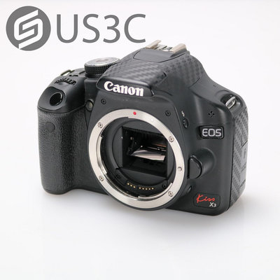 【US3C-桃園春日店】【一元起標】Canon Kiss X3 = 500D 單機身 1510萬像素 FullHD拍片 3吋螢幕 二手相機