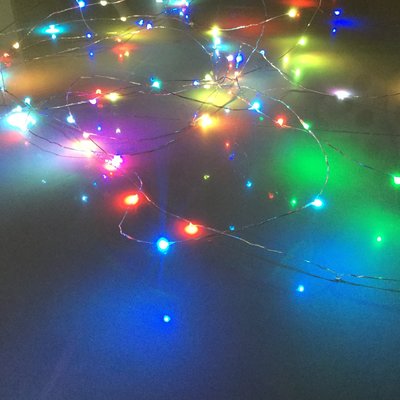 LED七彩變色超細線-漆包線銅線燈-5V行動電源USB聖誕燈-室內裝潢造景氣氛-瓶中燈改裝汽車電池盒4.5V-裸線