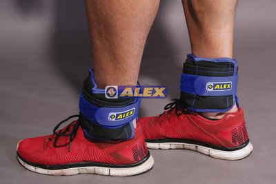 德國品牌ALEX C-49 沙包型加重器(抽取式) 3kg 黑藍色 適用肌肉鍛鍊 強化腕力 下肢肌耐力 (台灣製)