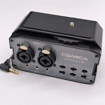 音頻輸入 麥克風 混音器 COMICA CVM-AX3 單眼 相機 XLR 雙通道 錄音 錄影 6.35mm 3.5mm