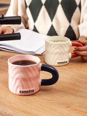 新創意陶瓷馬克杯ins奶油咖啡杯家用辦公創意個性情侶喝水杯