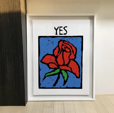 | say yes |玫瑰我願意與你共度一生浪漫裝飾藝術紙海報畫芯