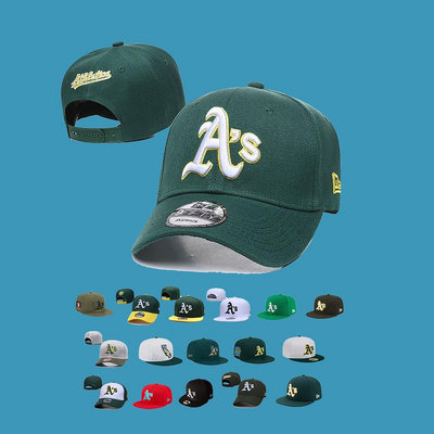 MLB 調整帽 奧克蘭運動家隊 Oakland Athletics 棒球帽 男女通用 可調整 彎簷帽 平沿帽 嘻哈帽 運（滿599元）