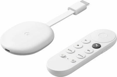 光華.瘋代購 [缺貨] 全新 Chromecast with Google TV 白色 四代 4K 60Hz 電視棒