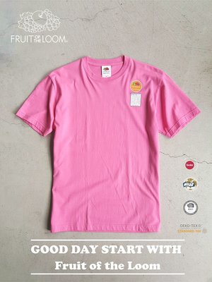 GCTC FRUIT OF THE LOOM 美國百年 高磅 Ｔ恤品牌 / PINK 粉色