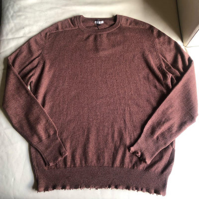 [品味人生2]保證全新正品 Bottega Veneta BV 咖啡色 100% cashmere 毛衣 適合XL