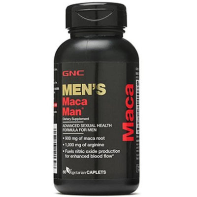 GNC健安喜男士瑪卡精氨酸胺基酸維他命B3維生素B3菸鹼酸菸鹼素睪丸酮60粒 MEN'S Maca L-arginine