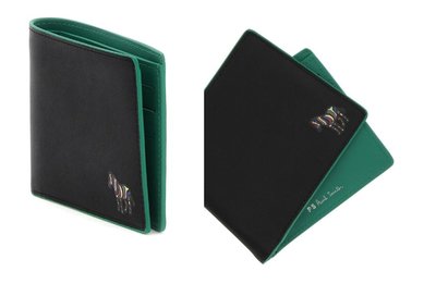 [ PS ] ❤️已完售 英國 PS Paul Smith 綠色限定款 雙折錢包 皮夾 短夾 經典彩色斑馬 LOGO