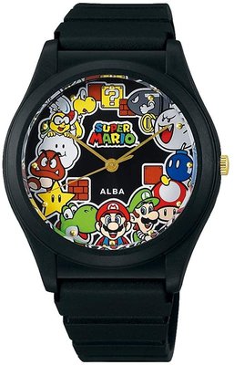 日本正版 SEIKO 精工 ALBA ACCK429 超級瑪利歐 全員集合 手錶 日本代購