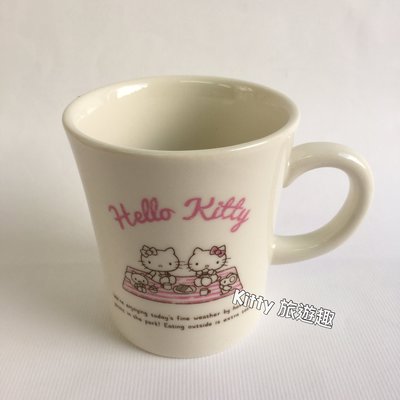 [Kitty 旅遊趣] Hello Kitty 馬克杯 咖啡杯 凱蒂貓 野餐 車子 陶瓷杯 杯子 送禮 聖誕禮物