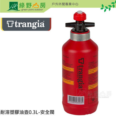 《綠野山房》Trangia 0.3L 燃料瓶 汽油瓶 燃油罐 汽化爐 燃料壺 Fuel Bottle 紅 506003