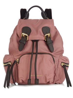 Burberry rucksack backpack 中型後背包  粉色 全新 正品