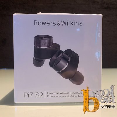 【反拍樂器】 B&amp;W Pi7 S2 第二代 真無線耳機 全包覆式 抗噪耳機 黑色 Bowers&amp;Wilkins