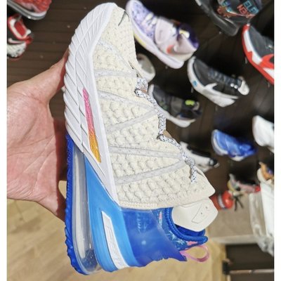 【正品】耐克Nike LeBron 18 Los Angeles ByDay 白日洛杉磯 白粉藍 運動 DB8148-200慢跑鞋
