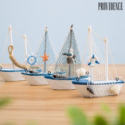 providence 地中海風格14cm小船太空模型製作創意手工裝飾擺件裝飾品