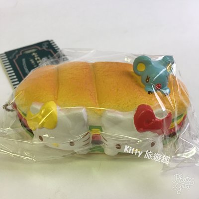 [Kitty 旅遊趣] Hello Kitty 熱狗造型吊飾 造型玩偶吊鍊 凱蒂貓 麵包 皮包吊飾 交換禮物