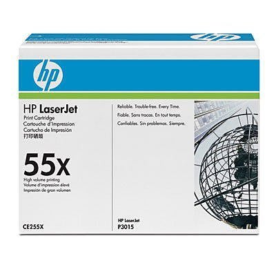 全新 HP LJP3015x CE255X原廠高容量黑色碳粉匣-CE255X 255X HP CE255X