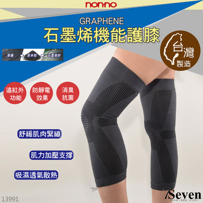 【7S】儂儂 奈米級石墨烯護膝-1雙裝 運動護具 機能護具 膝蓋護具 13991