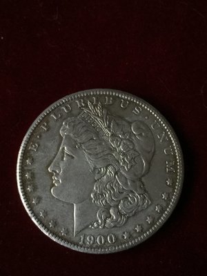 美國摩根1900年1元銀幣26.6g 90%銀 ＠01