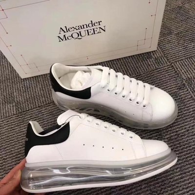 Alexander McQueen 麥昆鞋 20春夏新款透明氣墊鞋底 小白鞋 尺寸齊全