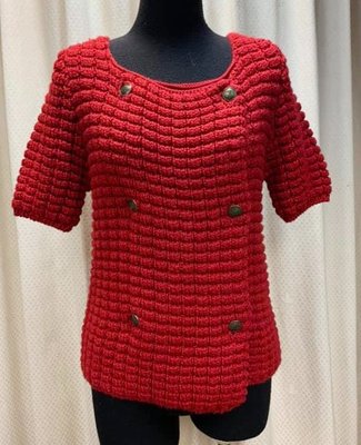 See by chloe紅色金釦美美的針織外套