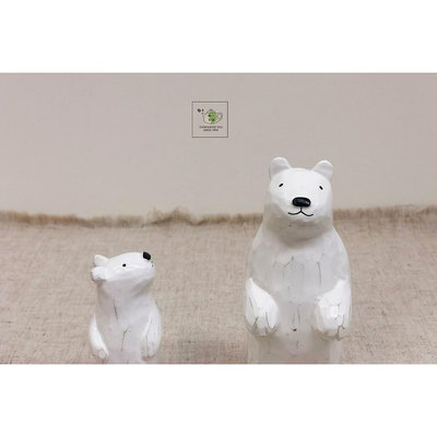 【老友珍品閣】日本手工動物木雕 北極熊系列