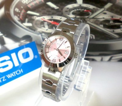 經緯度鐘錶 【CASIO手錶】典雅圓型 粉紅色 淑女指針錶 CASIO公司貨保固【超低價650】LTP-1241D-4A