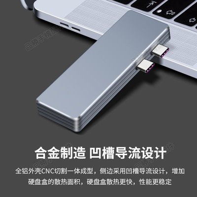 NVME硬盤盒MBP高速移動硬盤盒SSD MacBook Pro側插硬盤翼盤i9
