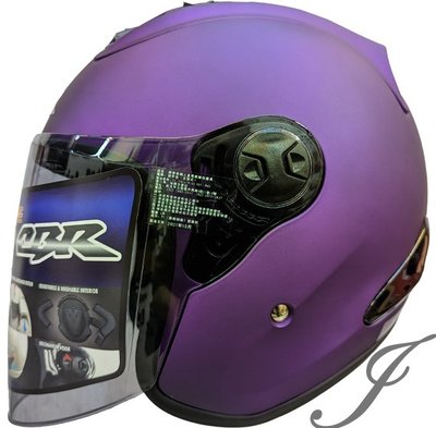 《JAP》CBR S70素色 平紫 R帽 內襯全可拆洗 半罩 安全帽