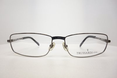 【中國眼鏡】Trussardi 鏡框 鏡架 彈簧腳 皮革 全框 義大利製