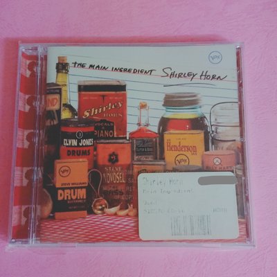 Shirley Horn Main Ingredient 美國版 CD 爵士人聲 B13