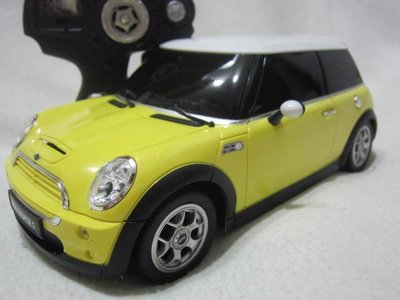 【KENTIM 玩具城】1:14 BMW MINI COOPER S黃色RASTAR遙控車