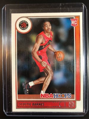 2021-22 Panini NBA Hoops Scottie Barnes #227 Rookie RC Toronto Raptors