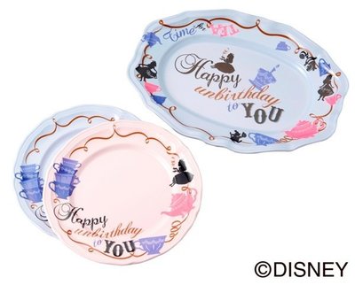 Ariel's Wish日本Afternoon Tea迪士尼Alice愛麗絲tiffany藍圓形餐盤下午茶點心盤-現貨