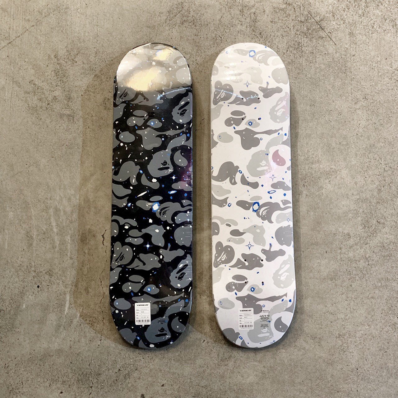 SPACE CAMO SKATEBOARD 白 BAPE-