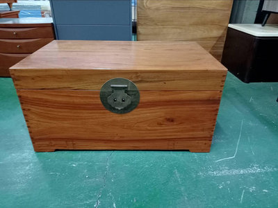 二手家具全省估價(集穎全新/二手家具)--古典優雅全實木箱子 木盒子 X-3040618